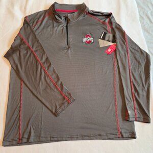 Ohio State Quarter 1/4 Zip Pull Over XL Colosseum Lightweight NWT